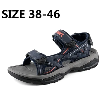 Новые летние классические мужские сандалии, мягкие пляжные сандалии, болотная обувь на платформе, уличные нескользящие сандалии, мужские кроссовки, Размер 38-46