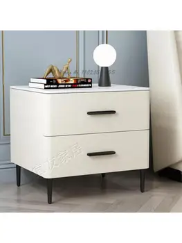 Прикроватный столик из массива дерева, простой современный светильник, роскошный художественный шифер, мини-шкаф для хранения в спальне в скандинавском стиле