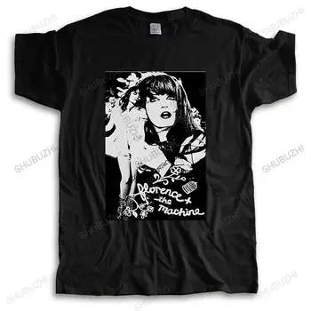 мужская роскошная хлопковая уличная футболка с коротким рукавом Florence Welch And The Machine Music в стиле рок-ретро, новинка, повседневная футболка