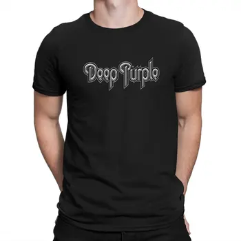 Deep Purple Новейшая Футболка для Мужчин Хип-Хоп Музыкальной Группы С Круглым воротом Базовая Футболка В стиле Хип-Хоп Подарки На День Рождения Уличная Одежда