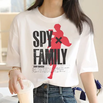 Футболка Spy x Family женская летняя уличная одежда Y2K top женская одежда с забавными комиксами