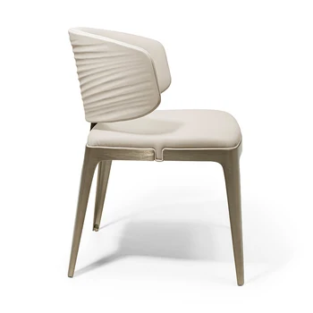Роскошные и высококлассные домашние интернет-знаменитости дизайнерские обеденные стулья из нержавеющей стали в современном минималистском стиле для виллы