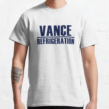 Футболки Vance Refrigeration, топы, мужские высокие футболки, мужские хлопчатобумажные футболки