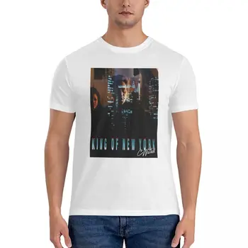 Кристофер Уокен Король Нью-Йорка, незаменимая футболка, футболки больших размеров, простые белые футболки, мужские винтажные футболки, топы больших размеров