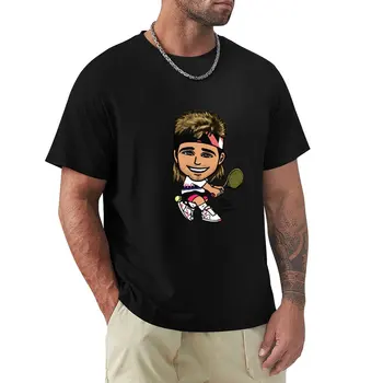Футболка Андре Агасси, футболка с забавным рисунком, футболка на заказ, одежда в стиле хиппи, черные футболки для мужчин