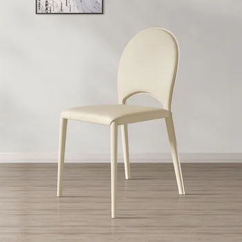 Стальное Дизайнерское кресло для отдыха, Ресторанная опора для спины, Одноместные Кресла для макияжа, Белая комната для отдыха, Сандалии, Современная мебель
