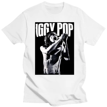 забавные футболки мужские с Игги Попом, панк-рок, хэви-метал, мужская хлопковая футболка