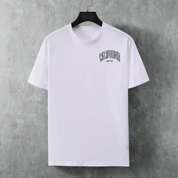 Мужская футболка с забавным принтом California, хлопковая уникальная футболка, забавная летняя повседневная брендовая футболка с короткими рукавами, мужская