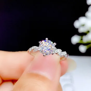 Полное бриллиантовое кольцо с восемью сердечками и стрелками, покрытое искусственной скрученной нитью Mosan PT950, Открытое кольцо для женщин