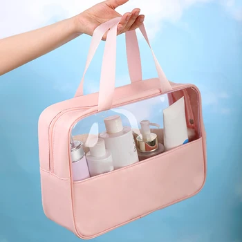Ins квадратный органайзер для макияжа, женская косметичка, большой туалетный набор, дорожная прозрачная сумка для мытья, органайзер, косметичка, женская сумка