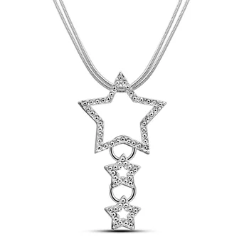 ziqiudie, серебро 925 пробы, модные звезды, двухслойное ожерелье из змеиной кости, высококлассные украшения в стиле банкета для отправки женщинам на день рождения