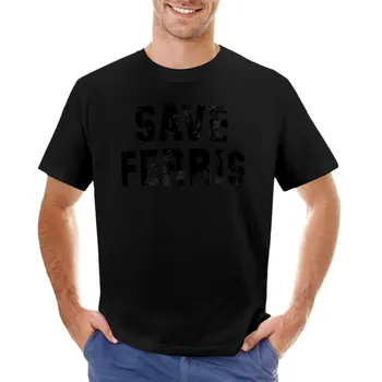 Футболка Save Ferris, мужские футболки с аниме, мужские белые футболки