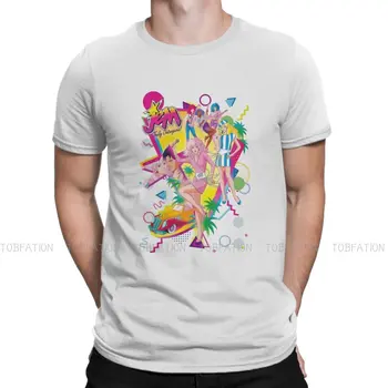 Футболка Музыкальной группы Jem and the Holograms Мужская Хлопковая футболка с графическим вырезом в стиле Панк 2020