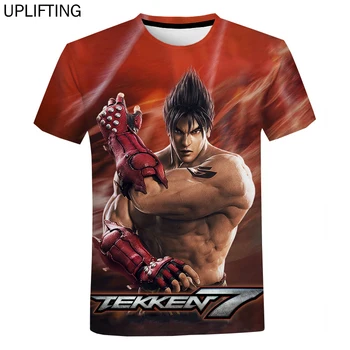 Аниме TEKKEN 7 Tee Горячие PS4 Игры Tekken 7 Футболки с 3D принтом Мужская мода Harajuku Хип-хоп Уличная одежда Оверсайз Футболка 2XS-6XL