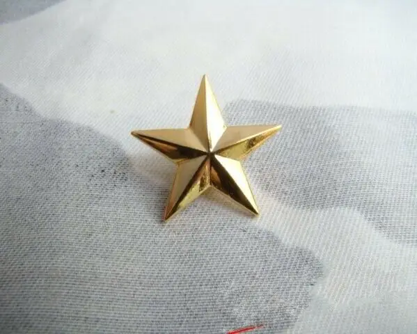 . 1 шт. Знак отличия бригадного генерала армии США 1 звезда, значок униформы золотого цвета 0