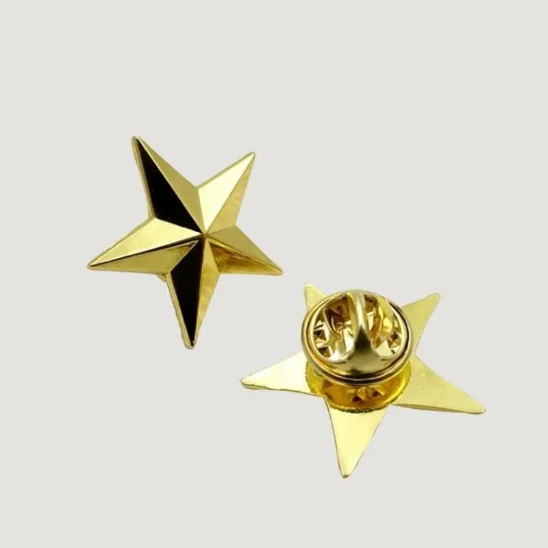 . 1 шт. Знак отличия бригадного генерала армии США 1 звезда, значок униформы золотого цвета 1