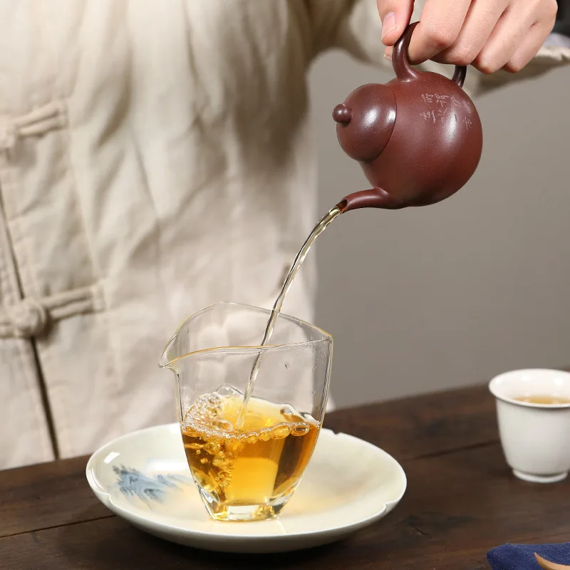 120 мл Китайский маленький чайник Chaoshan Gongfu ручной работы Yixing Zisha Фиолетовый глиняный чайник 3