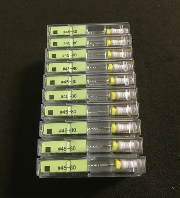 20 Упаковок Стоматологических K-ФАЙЛОВ 21/25 мм # 45-80 Из нержавеющей стали Endo Root Canal K File Для ручного использования Эндодонтических Инструментов 2