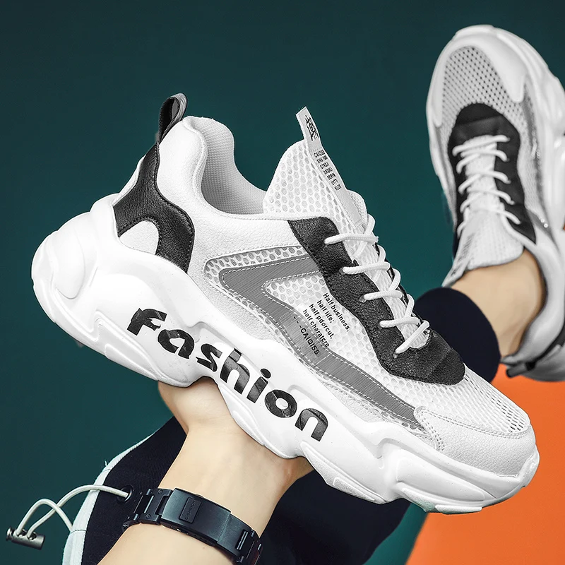 2023 Новая летняя мужская обувь Удобные Кроссовки Кроссовки для бега Спортивная обувь на открытом воздухе Легкая Сетчатая Повседневная обувь для ходьбы 4