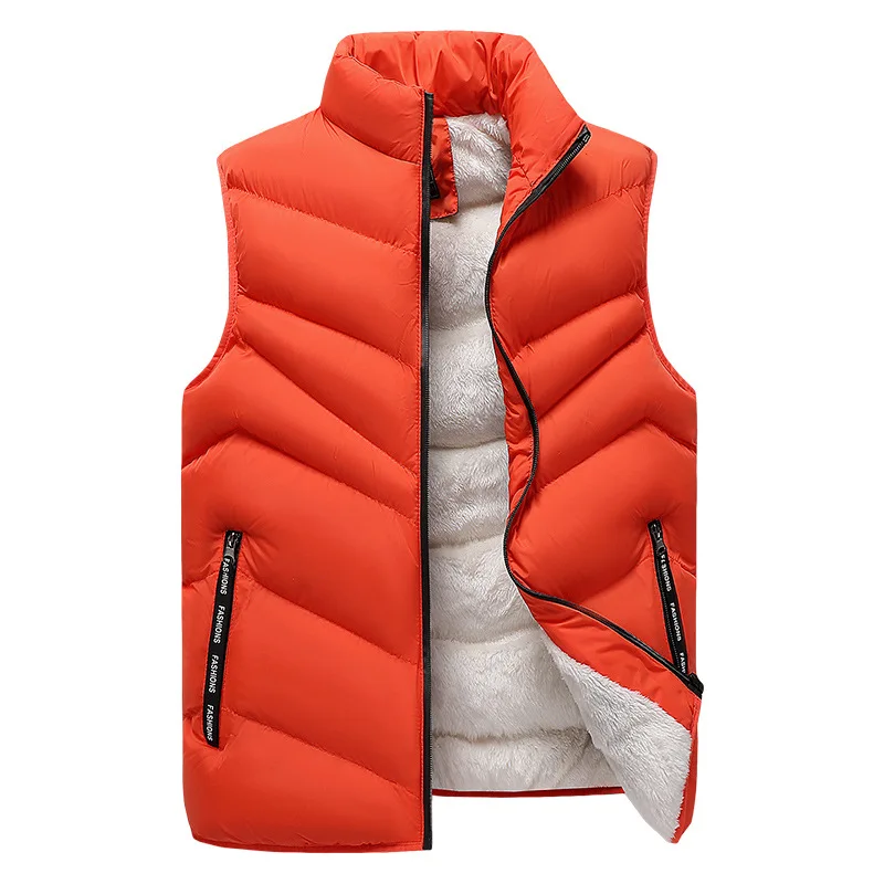 8XL плюс размер, осенне-зимняя мужская куртка, жилеты, мужской Модный тренд, жилет на молнии, пуховик, мужской ветрозащитный теплый жилет, куртка, одежда 1