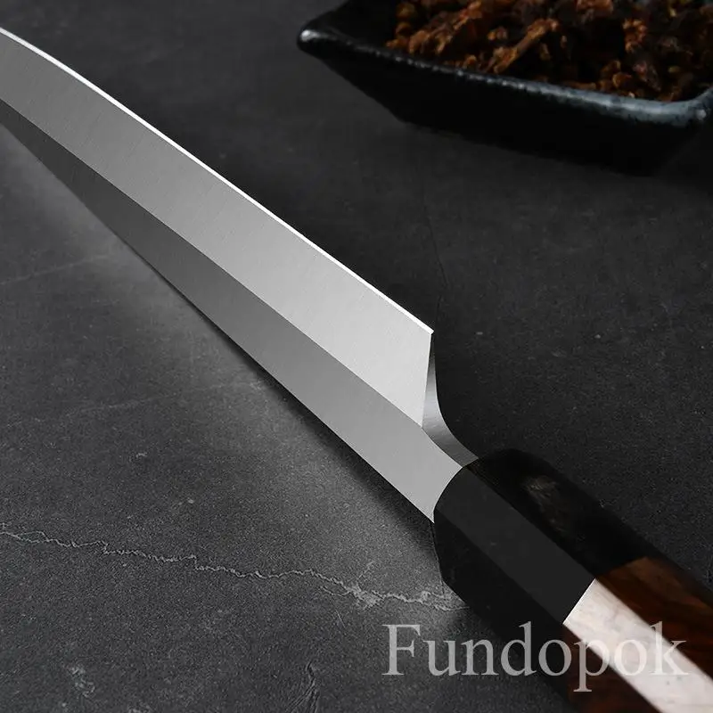 FDB 11-дюймовые Японские ножи для филе рыбы и лосося из высокоуглеродистой нержавеющей стали, нож для сашими, кухонный тесак для нарезки, нож для суши 2