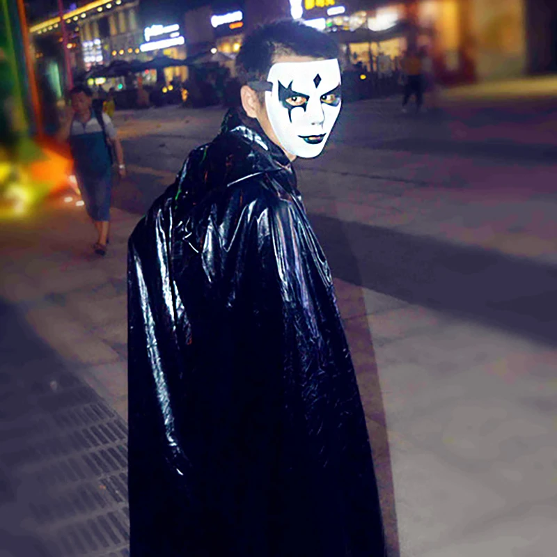 Naucao Раскрашенная маска, Реквизит для Хэллоуина макияж полная маска для лица хип-хоп взрослый ручная роспись белый хип-хоп танцевальный мужчина взрослая мужская маска 1