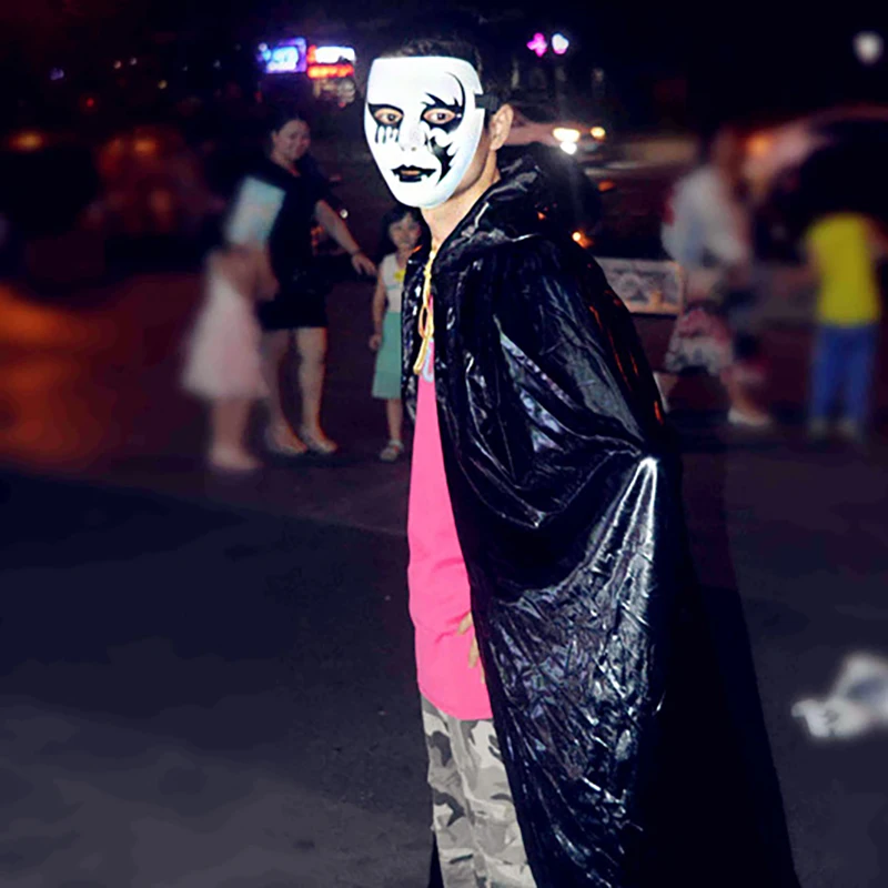 Naucao Раскрашенная маска, Реквизит для Хэллоуина макияж полная маска для лица хип-хоп взрослый ручная роспись белый хип-хоп танцевальный мужчина взрослая мужская маска 2