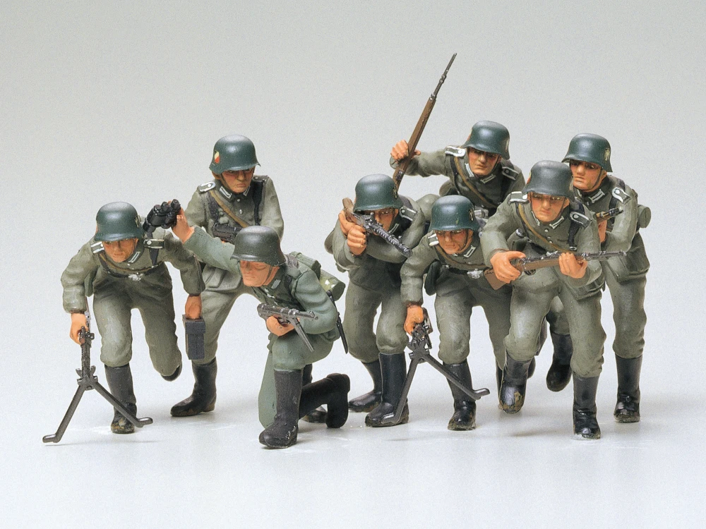 Tamiya 35030 в масштабе 1/35 Немецкие штурмовые войска, пехота, военные миниатюры, Сборные модели, Конструкторы для взрослых, хобби, сделай сам 1