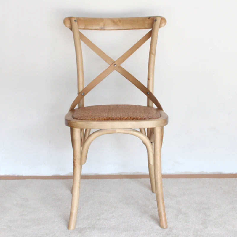 Антикварная мебель, обеденный стул во франко-американском стиле в стиле Кантри, Ретро, стул со спинкой из массива дерева, стул с вилочной спинкой В кафе-ресторане 1