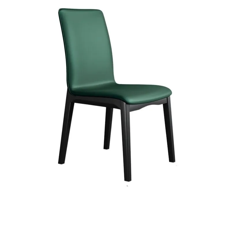 Бежевые обеденные стулья из скандинавской кожи, спальня, современные деревянные минималистичные барные обеденные стулья, туалетный столик для ногтей, гостиная, мебель для дома Cadeiras 5