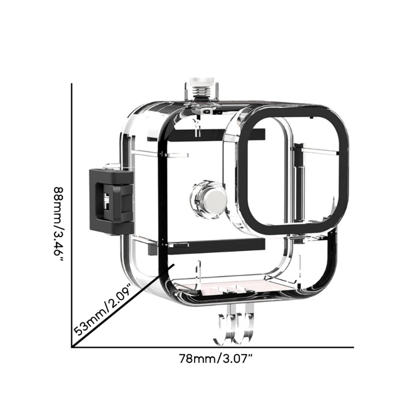 Водонепроницаемый корпус для подводного плавания для мини-камеры Hero 11 для дайвинга с основанием для крепления и фильтрами для винтов / объектива 5