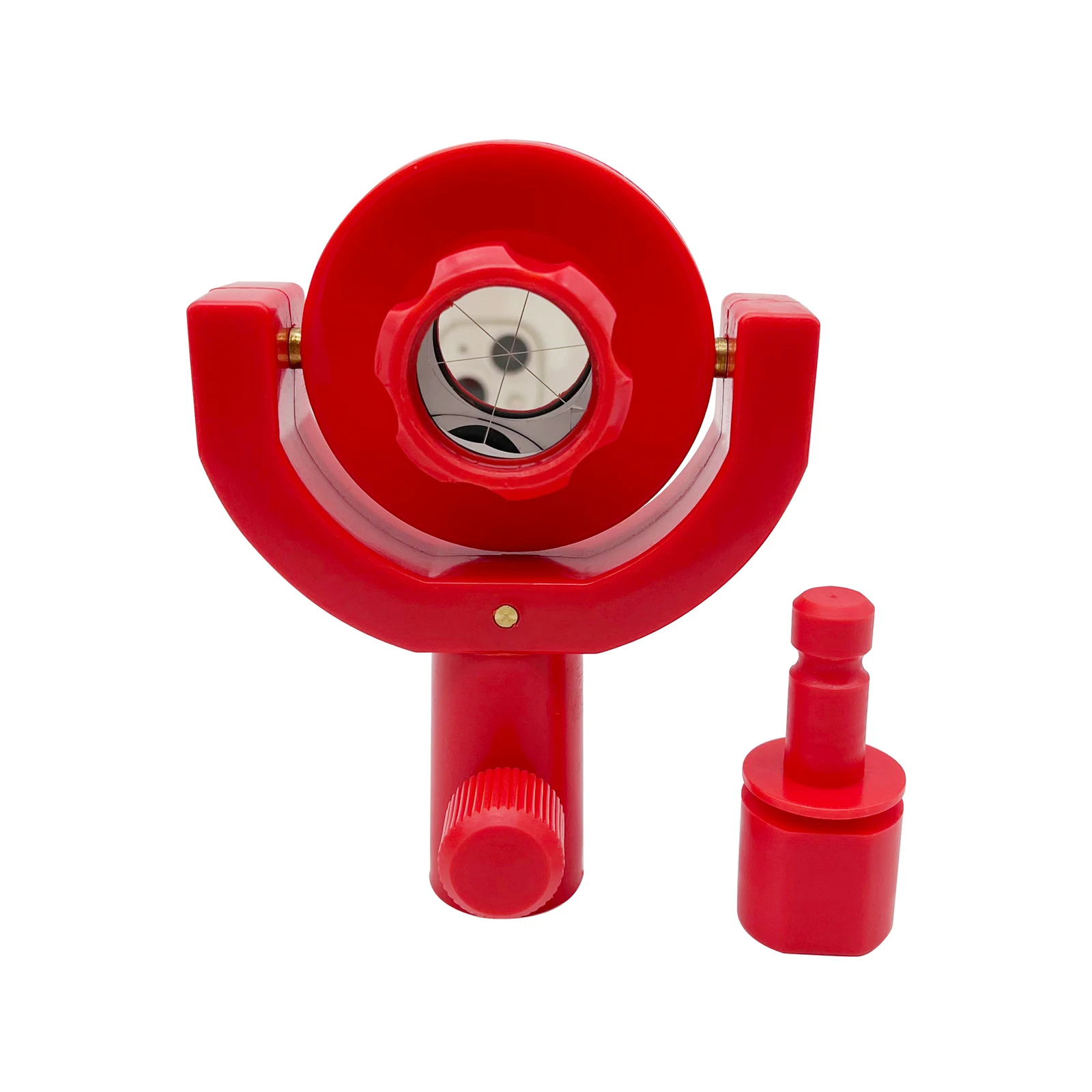 Красная мини-наклонная призма 25,4 мм, призма 109 для тахеометра, пластиковый корпус, рамка 2
