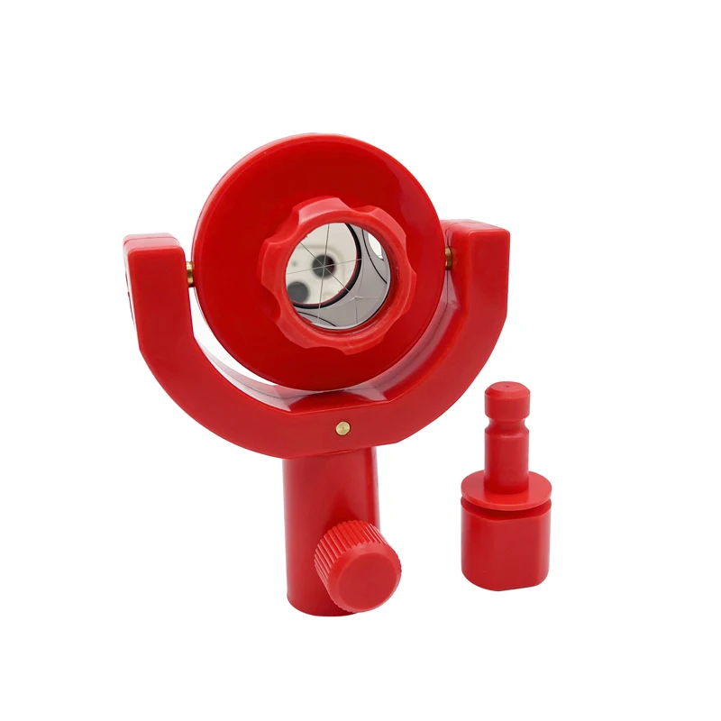 Красная мини-наклонная призма 25,4 мм, призма 109 для тахеометра, пластиковый корпус, рамка 3