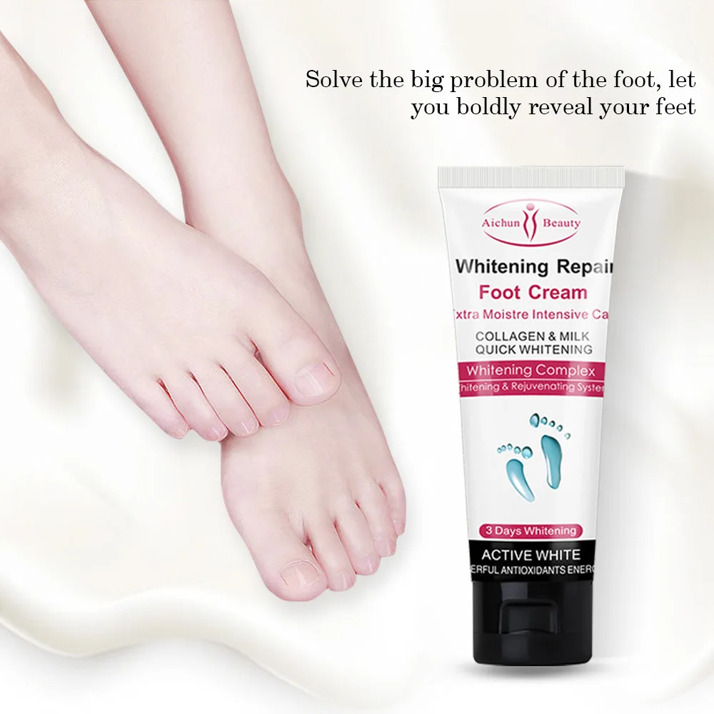 Крем для ног с молочным экстрактом Против растрескивания, удаляет омертвевшую кожу, Увлажняющие, отбеливающие Эмульсии для ухода за кожей пяток ног 0