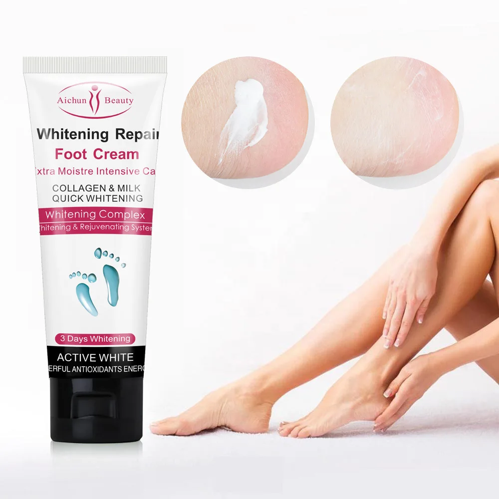 Крем для ног с молочным экстрактом Против растрескивания, удаляет омертвевшую кожу, Увлажняющие, отбеливающие Эмульсии для ухода за кожей пяток ног 2