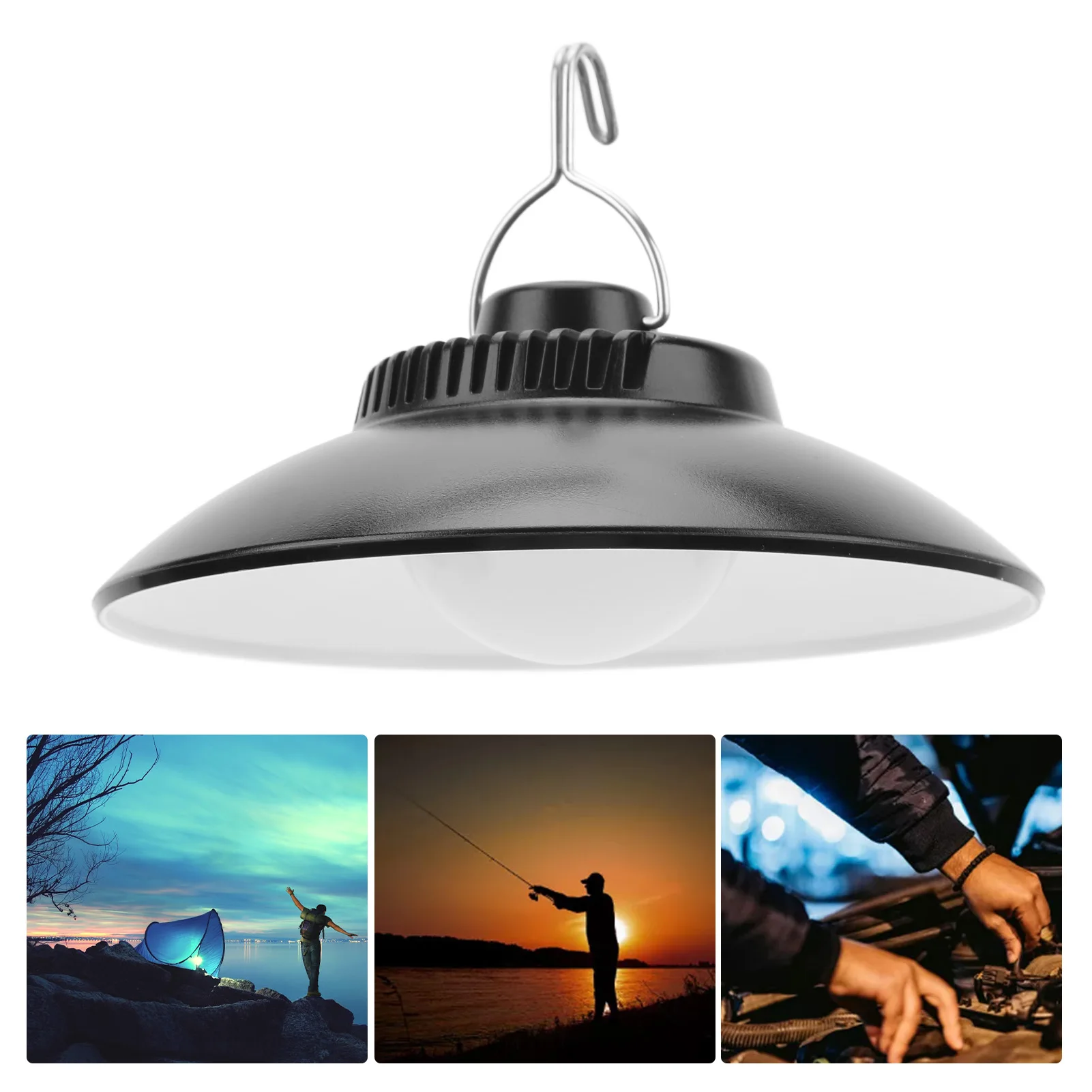 Лампа для кемпинговой палатки Светодиодная лампа для кемпинговой палатки Зарядка типа C белого света Супер яркая и тусклая Яркость регулируется с помощью крючка 1