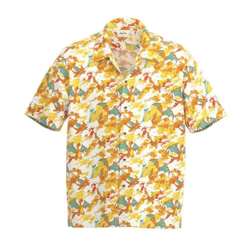Летняя рубашка на пуговицах, повседневная гавайская рубашка с мультяшным рисунком, классный отдых для мужчин и женщин с 3D-принтом, новые модные топы 2023 года 5
