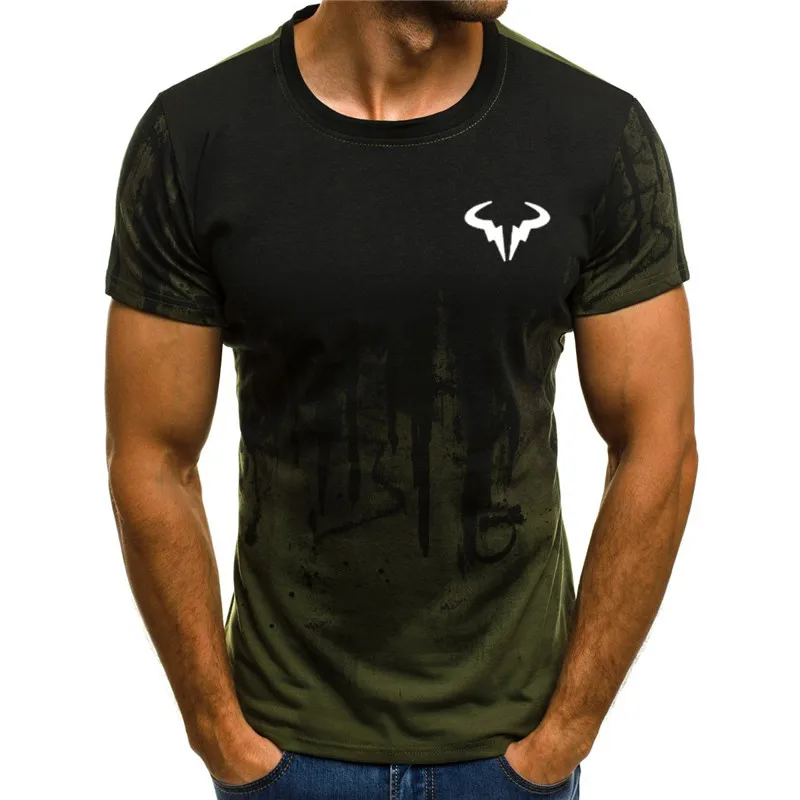 Мужская футболка с 3D-принтом 2023, мужская модная футболка с коротким рукавом, летняя футболка с круглым вырезом, модная повседневная футболка, 1