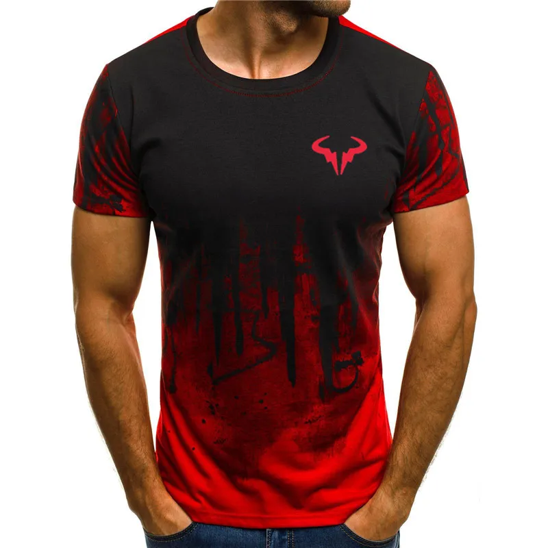 Мужская футболка с 3D-принтом 2023, мужская модная футболка с коротким рукавом, летняя футболка с круглым вырезом, модная повседневная футболка, 2