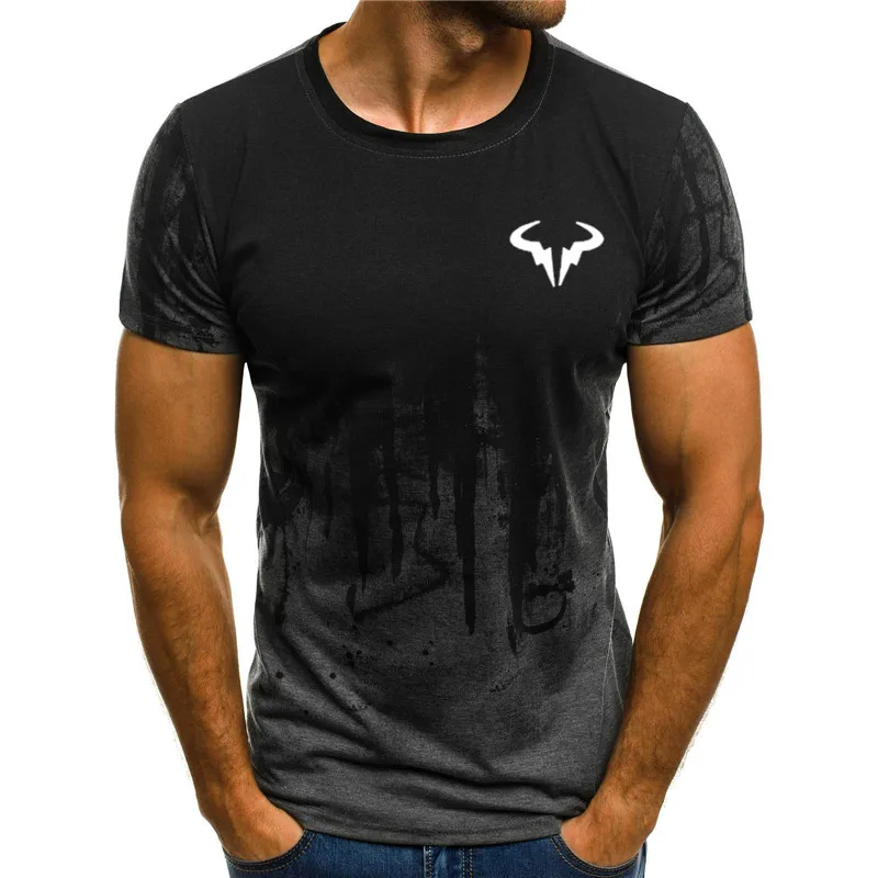 Мужская футболка с 3D-принтом 2023, мужская модная футболка с коротким рукавом, летняя футболка с круглым вырезом, модная повседневная футболка, 4