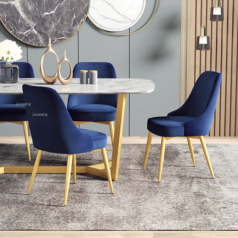 Обеденный стул в скандинавском стиле для гостиной, Легкий Роскошный стул со спинкой, Современные обеденные стулья, Креативный стул для гостиной, мебель для табурета 3