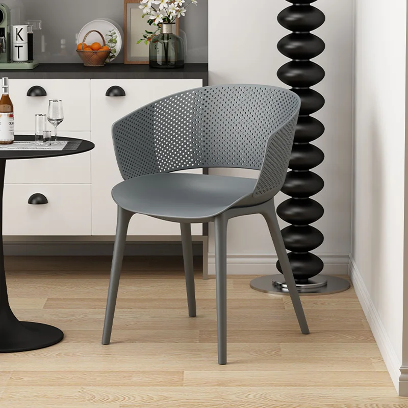 Пластиковые Обеденные стулья для патио Современный Удобный Эргономичный Дизайн шезлонга Для спальни Мобильные Стулья для обеденного стола Sedie Da Pranzo 1