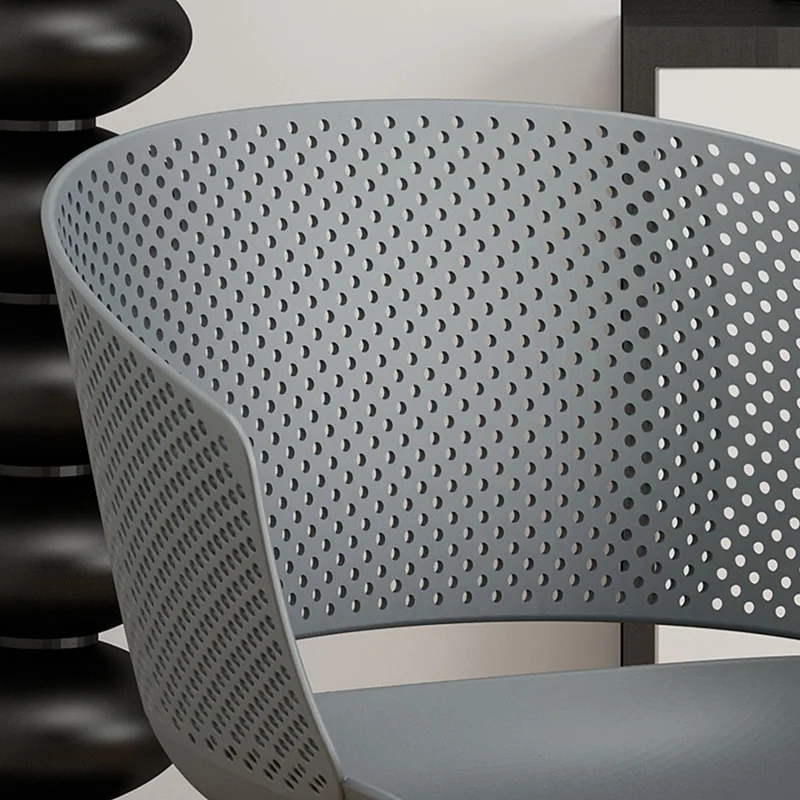 Пластиковые Обеденные стулья для патио Современный Удобный Эргономичный Дизайн шезлонга Для спальни Мобильные Стулья для обеденного стола Sedie Da Pranzo 4