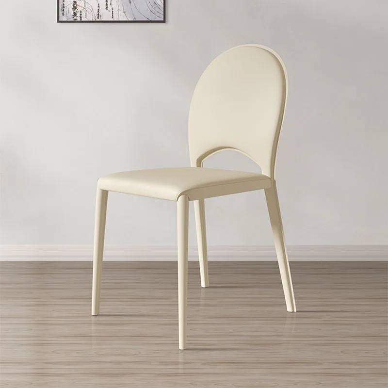 Стальное Дизайнерское кресло для отдыха, Ресторанная опора для спины, Одноместные Кресла для макияжа, Белая комната для отдыха, Сандалии, Современная мебель 0