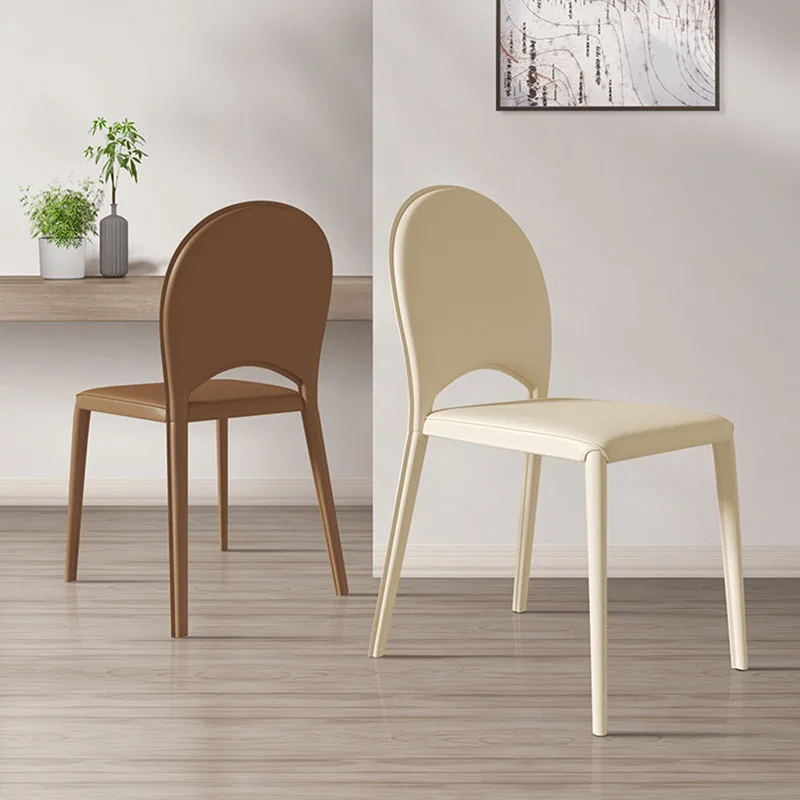 Стальное Дизайнерское кресло для отдыха, Ресторанная опора для спины, Одноместные Кресла для макияжа, Белая комната для отдыха, Сандалии, Современная мебель 3