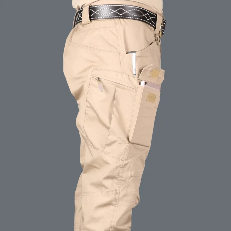 Тактические брюки Весенне-осенние мужские камуфляжные брюки спецназа, рабочие брюки, осенние уличные брюки с несколькими мешками, износостойкие 1