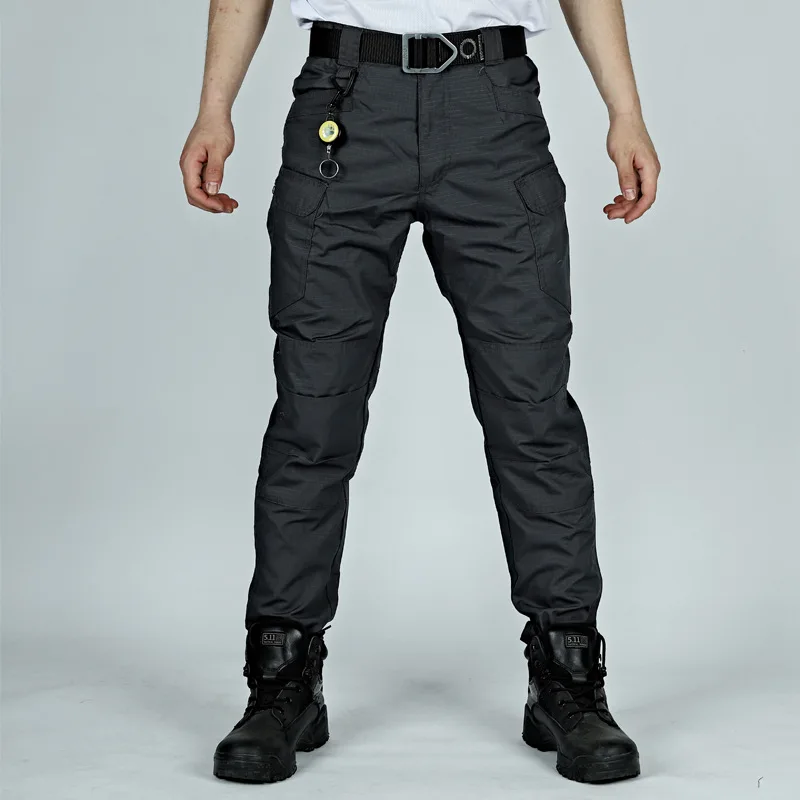 Тактические брюки Весенне-осенние мужские камуфляжные брюки спецназа, рабочие брюки, осенние уличные брюки с несколькими мешками, износостойкие 2